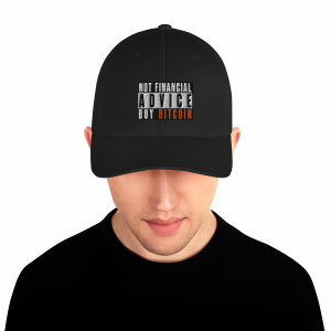 Structured Twill Cap “Not Financial Advice Buy Bitcoin” Cool Funny Crypto BTC Cap